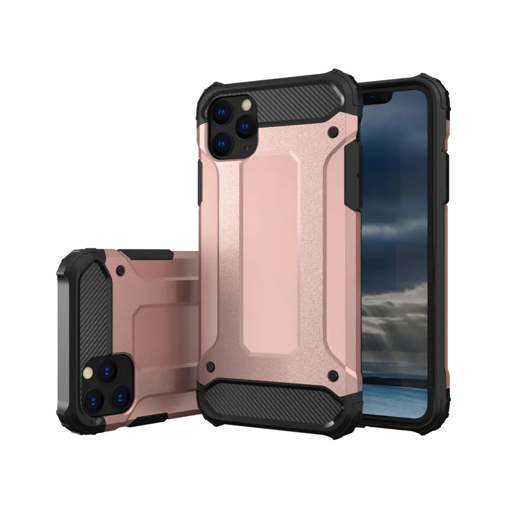 Funda protectora de Tpu resistente para iPhone 12 Pro Max SE 11 Pro Max X XR XS MAX 7 8 6 plus 2 en 1 para Samsung