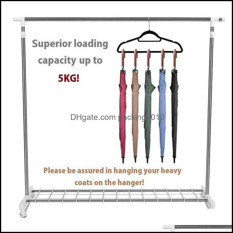 10/20/30PCS Gray 45CM Flocking Hanger Plastic Non-slip Hanger Velvet Hanger Clothing Store Hangers for Clothes 220115