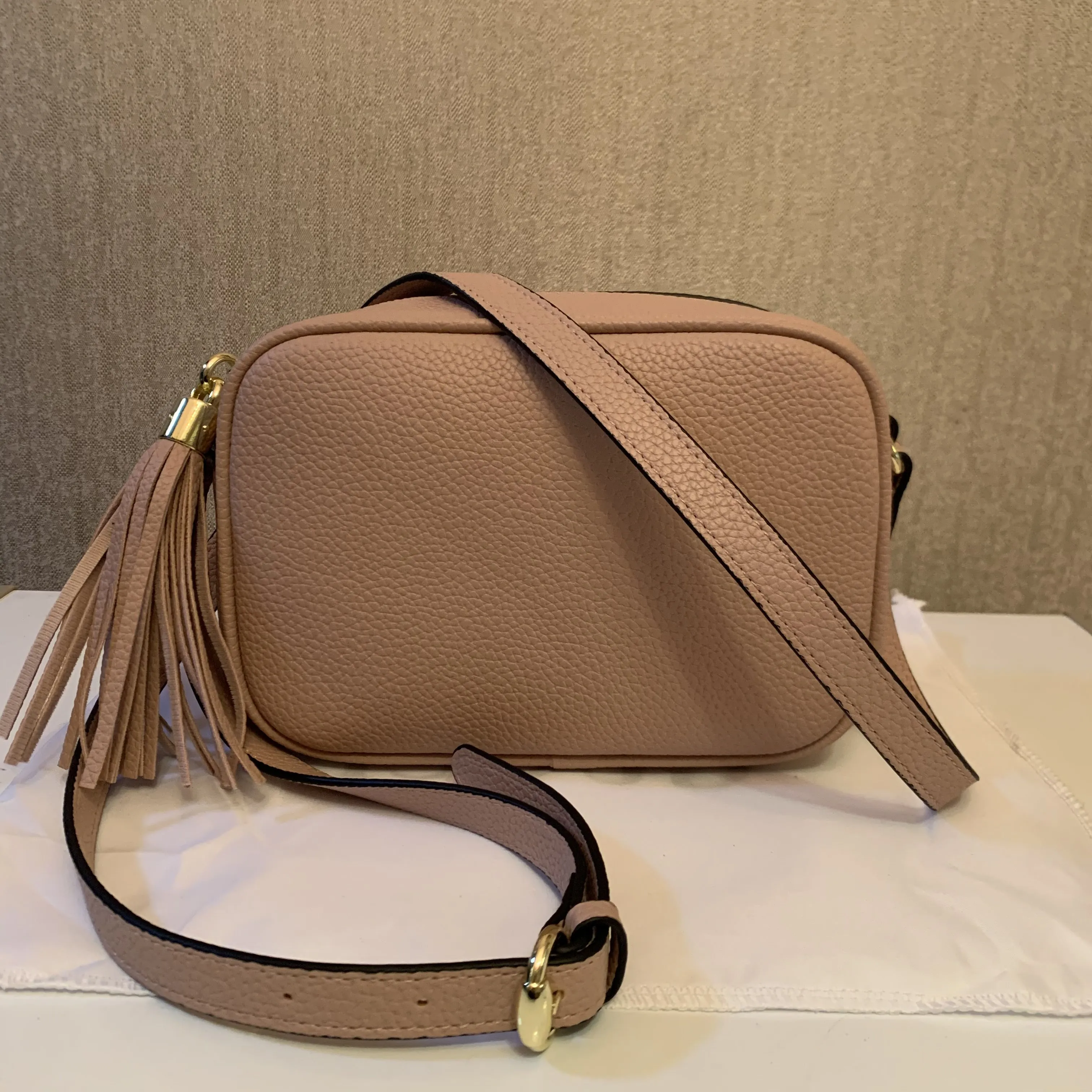 أعلى جودة جديد مصمم حقائب محفظة حقيبة يد المرأة حقائب crossbody سوهو حقيبة ديسكو حقيبة الكتف مهدب رسول حقائب محفظة 22 سنتيمتر