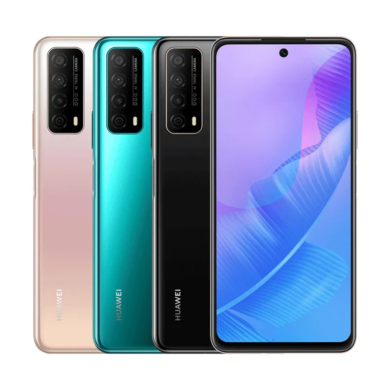 Oryginalny Huawei Ciesz się 20 SE 4G Telefon komórkowy 4 GB RAM 128GB ROM KIRIN 710A OCTA Core android 6.67 "Pełny ekran 13MP OTG 5000MAH ID Fingerprint ID Face Smart Telefon komórkowy