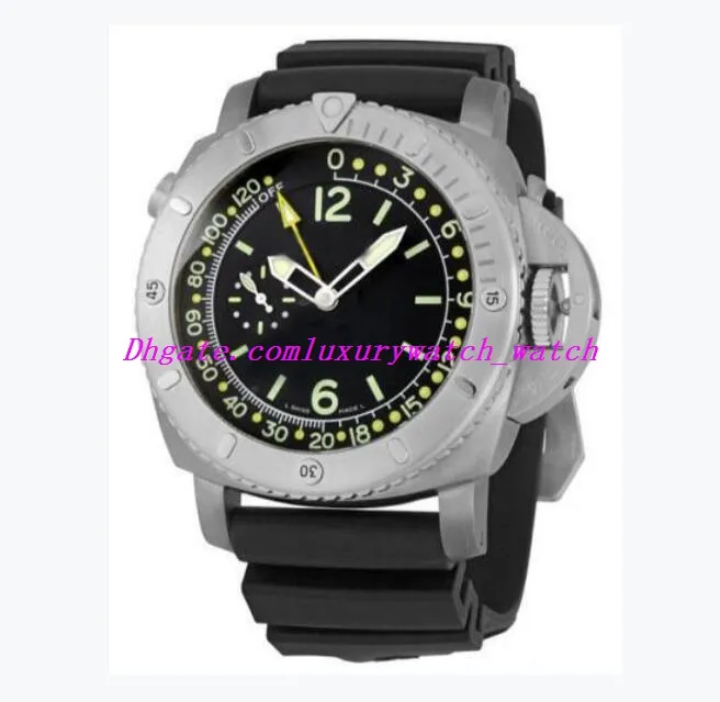 2021 montre de luxe hommes classique réserve de marche mouvement automatique 47mm Pangea rotatif bracelet en caoutchouc noir usine hommes montres