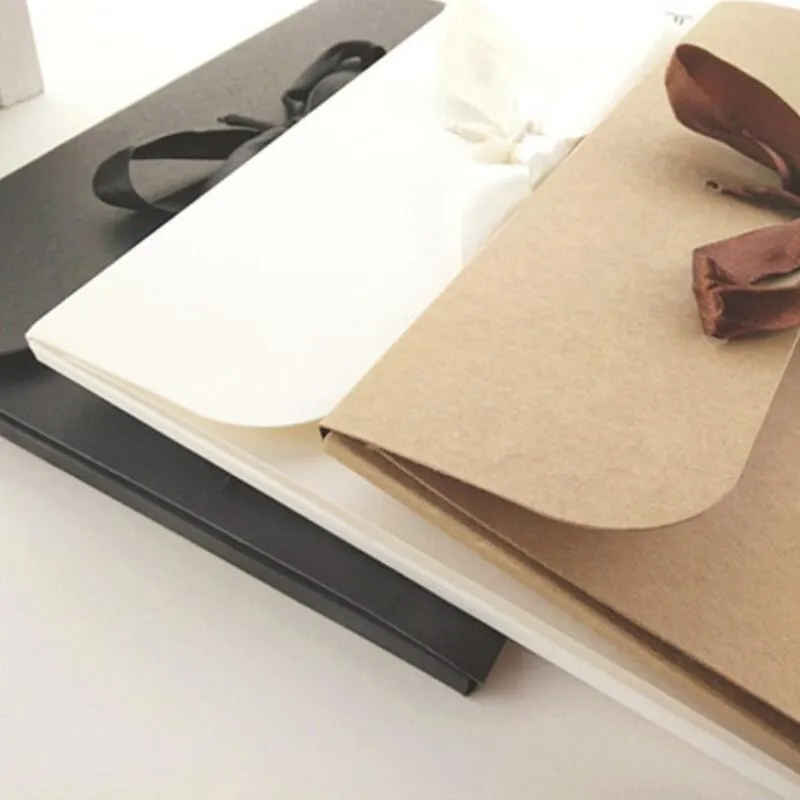 thumbnail image 2 of 10 Pcs Envelope Gift Boxes With Bow Ribbon – Kraft Paper Present Bags For Birthdays, Weddings 2 of 4