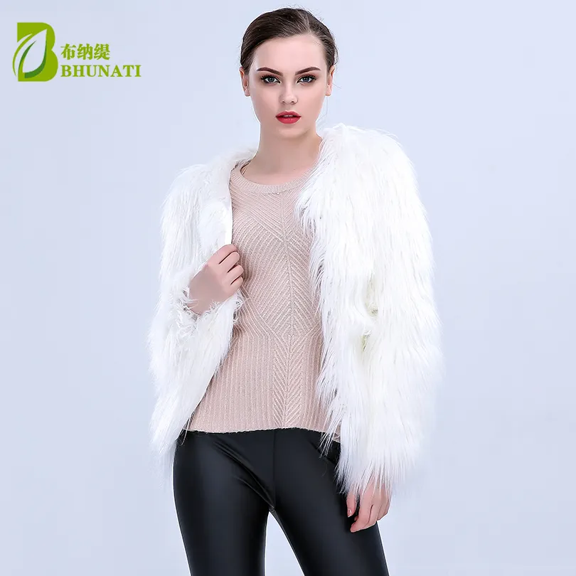 LED Fur Coat Stage Costumes Female LED Luminous Clothes Jacket Bar