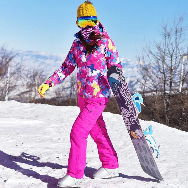  Conjuntos de traje de nieve para mujer, ropa de snowboard para  invierno, cálido, impermeable, disfraces para exteriores, ropa de esquí,  chaquetas y pantalones, Show Jacket Pant : Ropa, Zapatos y Joyería