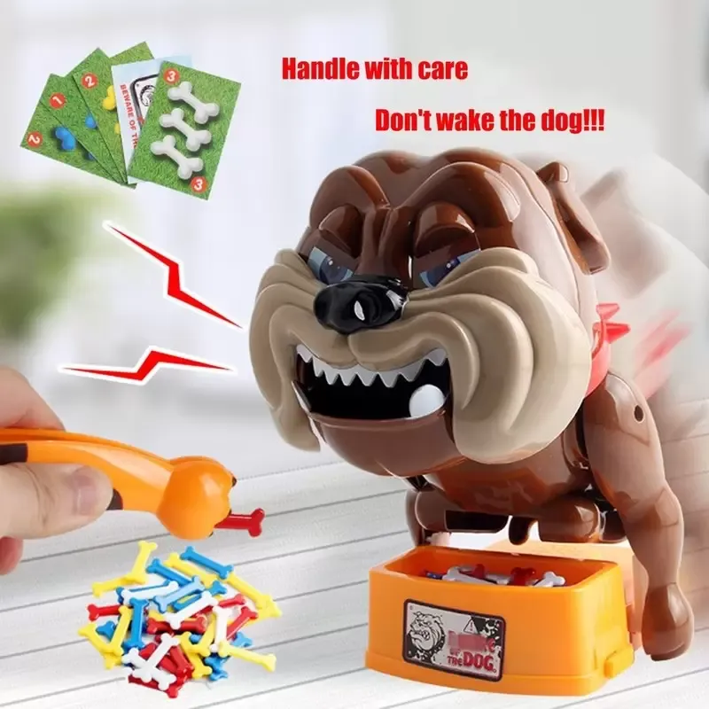 Остерегайтесь игры Bad Dog Board, родитель-ребенок кусает Tiger Dog, Creative Whole Dog Toy