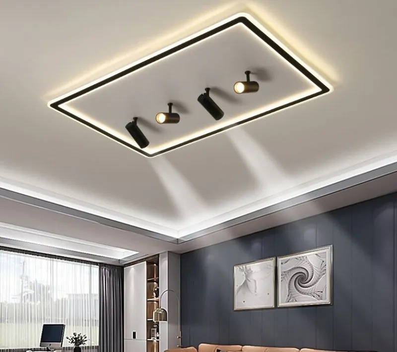  Lámparas LED ultrafinas redondas de 2.0 in, montaje en  superficie, modernas luces LED de techo compatibles con dormitorio, sala de  estar, sala de estudio, lámpara de techo de madera (color:  Blackcoolwhitenorc