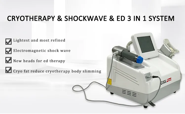 Popular shockwave treatment cellulite reduction wave cool body cryotherapy machine
