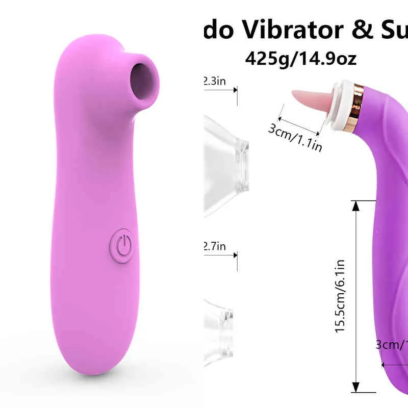 Nxy Vibradores Língua lambendo vibrador mamilo mamalheiro clitóris estimulador Labia Inspire mama ampliar massagem copo de vácuo bomba brinquedos sexuais para as mulheres 0104