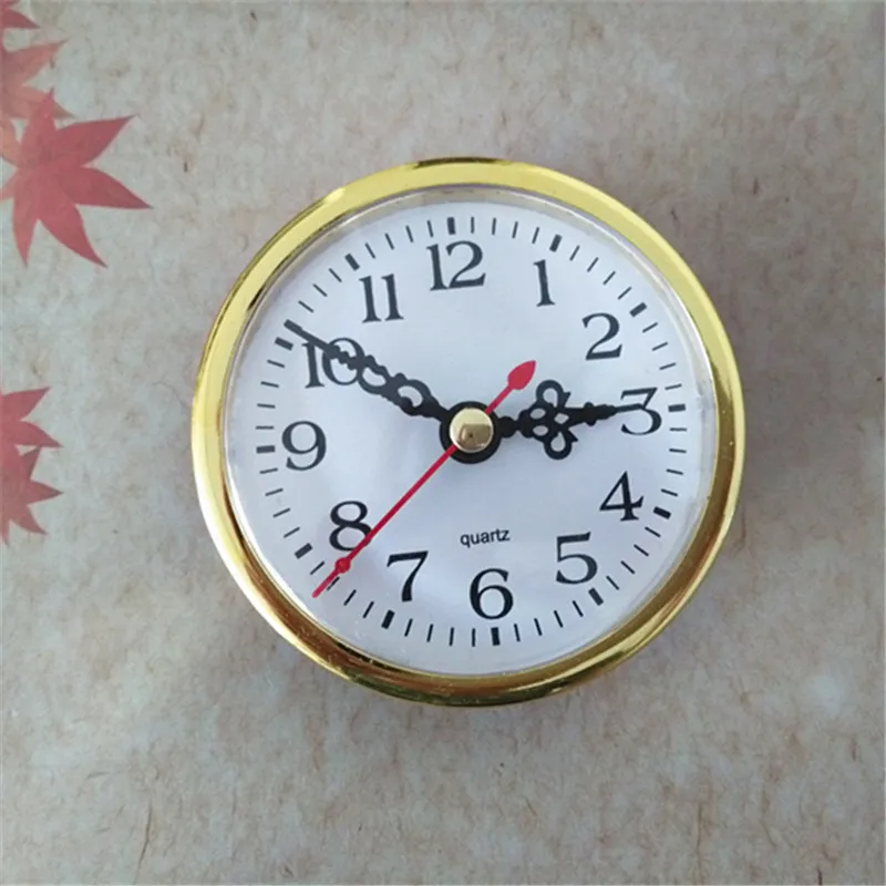 5 шт. Золотая вставка Кварцевые часы Движение Диаметр 80 мм Вставка Часы для DIY Часы Аксессуары 201120