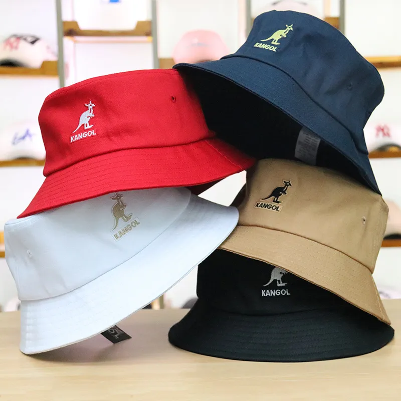 Новинка 2020, KANGOL, вышитые ведра, шляпы с животным узором, солнцезащитные шляпы, оттенок, плоский верх, модная тканевая шляпа для полотенец, для путешествий на пару, A31456 C0123