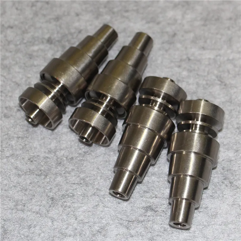 Hand tools 6 in 1 Domeless GR2 Titanium Nail 10/14mm/18mm Male Female dab nail Ti Nails For glass bong water pipe oil rig