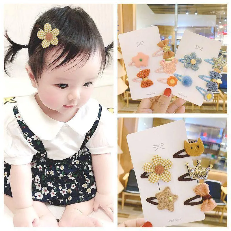 Hair Accessories Princess Baby Small Number BB Clip Candy Color Cute Hand-Woven Girl Bangs Broken Mini Hairpin1