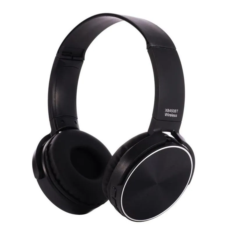 Foldable Wireless Bluetooth Headphones For Pc With Heavy Bass Mic