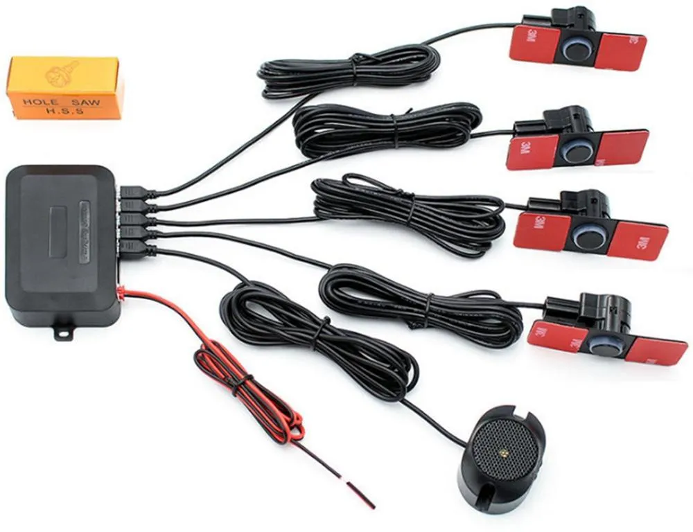 16.5mm Płaski Wtedy Czujnik Parking 16mm Czujniki Oryginalne Odwrócenie Cztery Wielokrotne Wiertło DC 12 V Buzzer Alarm Sound Alarm