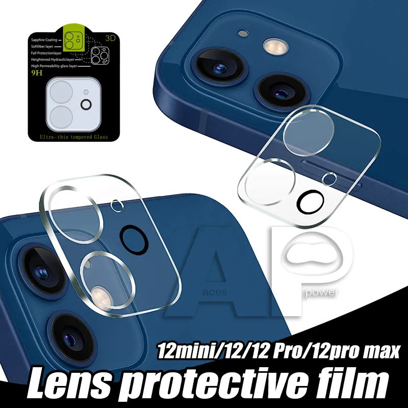 Verre de caméra arrière protectrice d'écran pour iPhone 13 12 Mini 11 Pro Max XR XS 7 8 Plus Protection Film Galsses