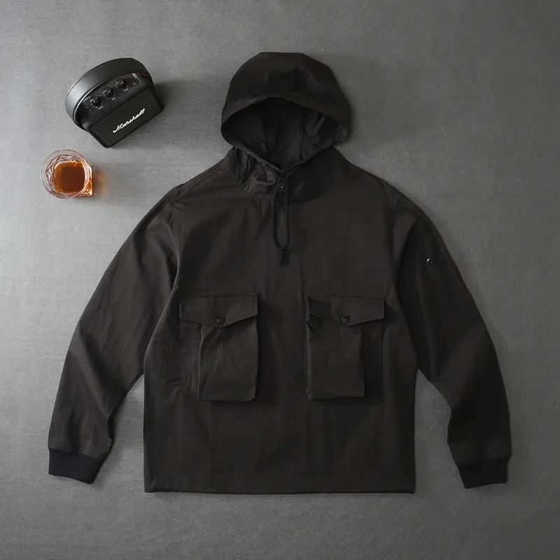 cptopstoney konng gonng Spring and autumn 19SS GHOST PIECE SMOCK/ANORAK COTTON NYLON TELA Pure cotton fabric, ghost hoodie coat