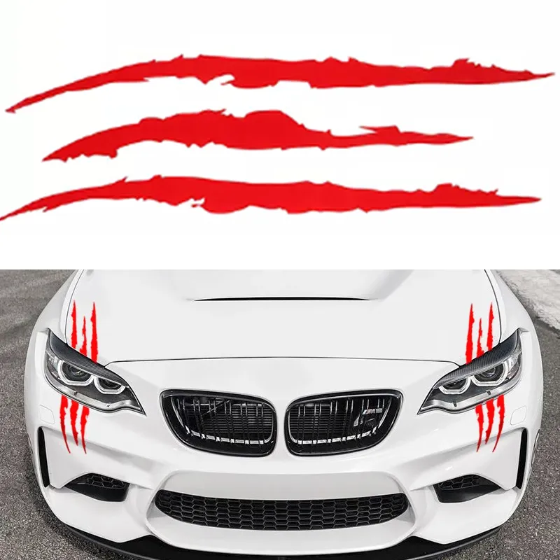 AutoClaw: 1/Dino Scratch Decal For Headlights Reflective Monster Claw &  Raptor Dinosaur Scratch Stripe Decor From Delli, $8.05