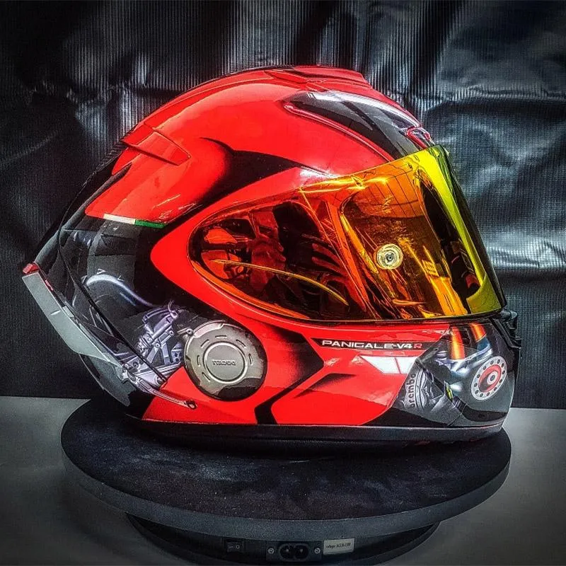 Motorfiets helmen mode shoei x14 helm x-veertien Panigale v4 rood volledig gezicht racen casco de motocicleta