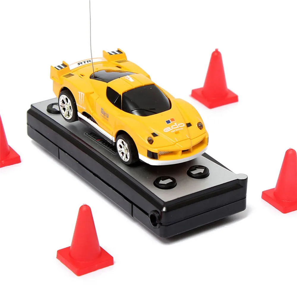 Mini Radio Control Car Mini Remote Control Cars: Soda Can RC Vehicle, 4 Frequencies Micro ...
