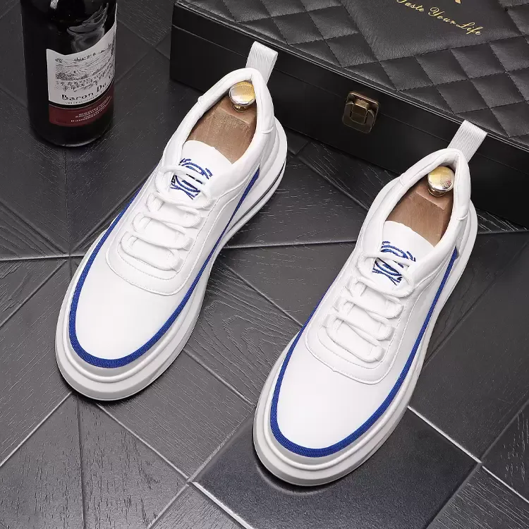 Air Cushion White Shoes Men's Dress Spring 2022 New Low-top All-match Breathable Trend Fashion Youth Casual Shoes Men loafers