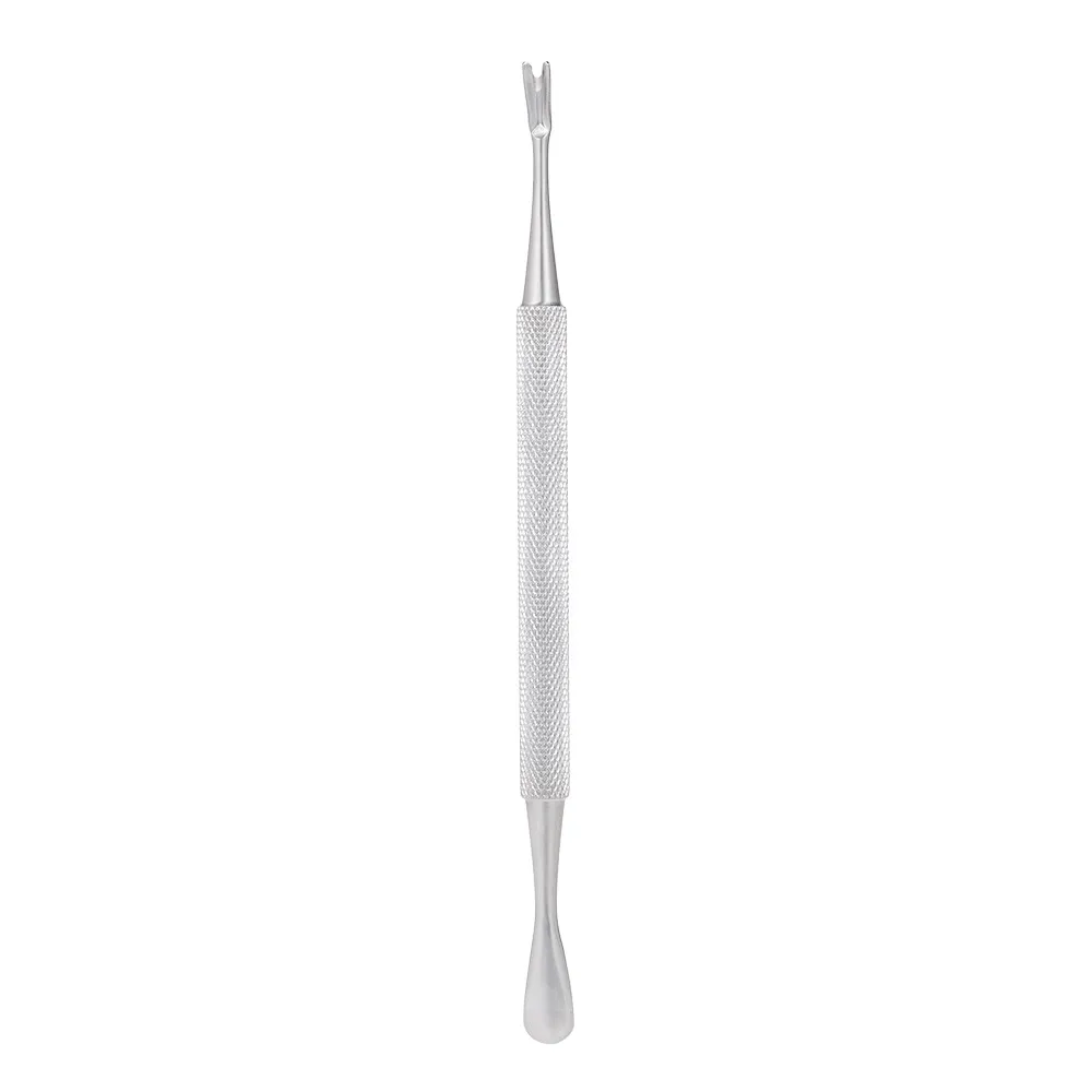 1pc In Acciaio Inox A Doppia estremità Nail Cuticola Trimmer Pelle Morta Callo Unghie Rimozione Della Cuticola Anti-slip Manicure Pedicure