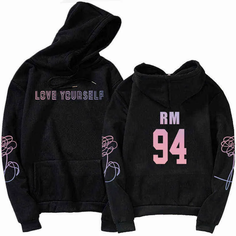 Jungkook Unisex Hoody Kpop Jimin Suga hoodies 97 Sweatshirt Love yourself hoody sweatshirt Harajuku Bangtan Boys 94 95 92 Hoody 220110