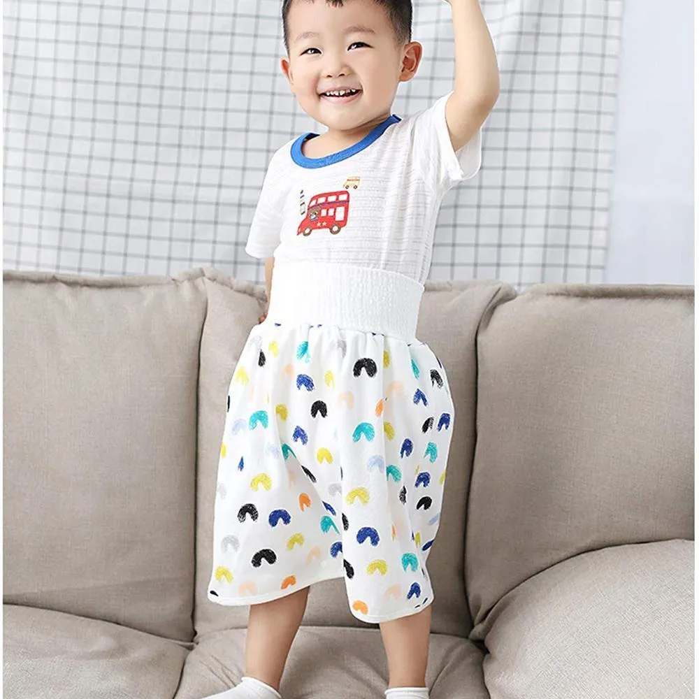 waterproof cloth nappy diaper urine skirts cotton training pants for infant baby boy girl sleeping bed clothes potty trainining 201119