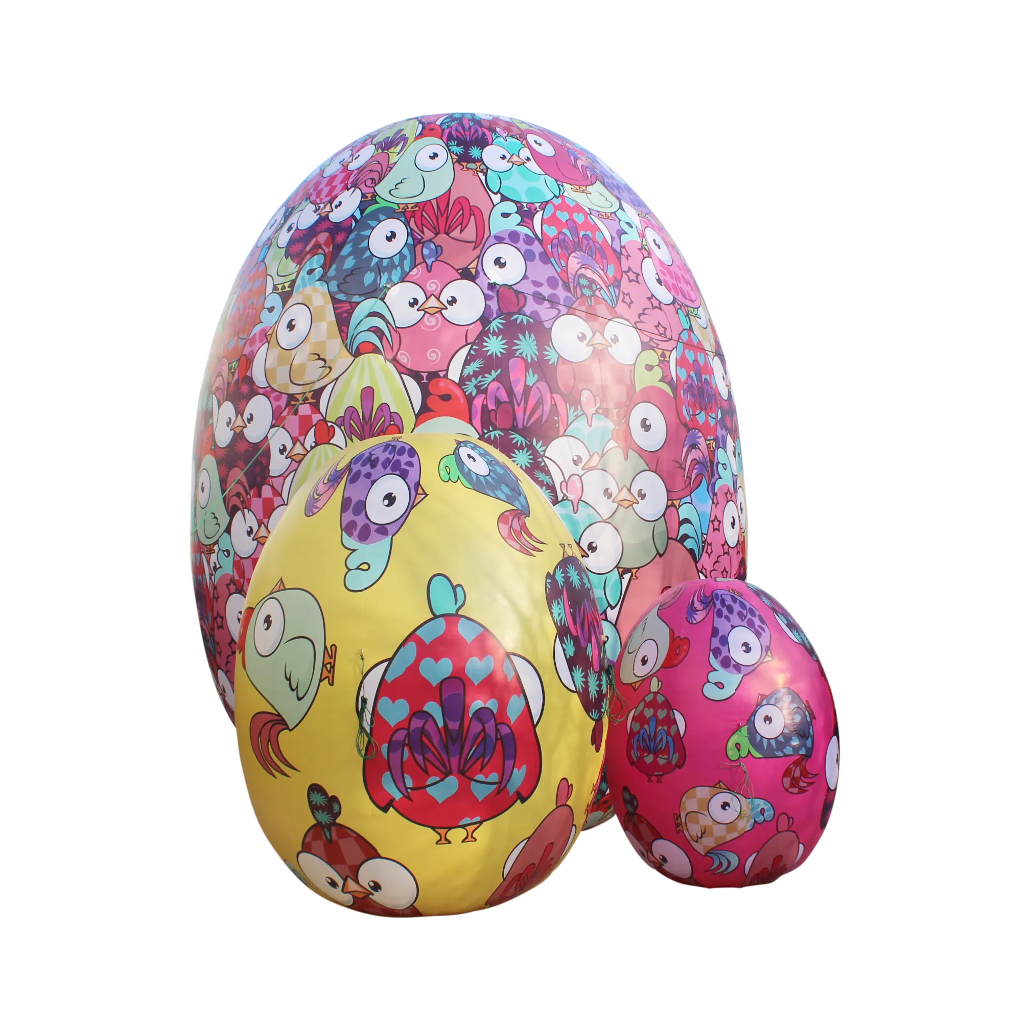Uovo Di Pasqua Gonfiabile Gigante 1,2m Con Luci LED - Decorazione Per Esterni Giardino, Impermeabile Con Ventilatore Incluso