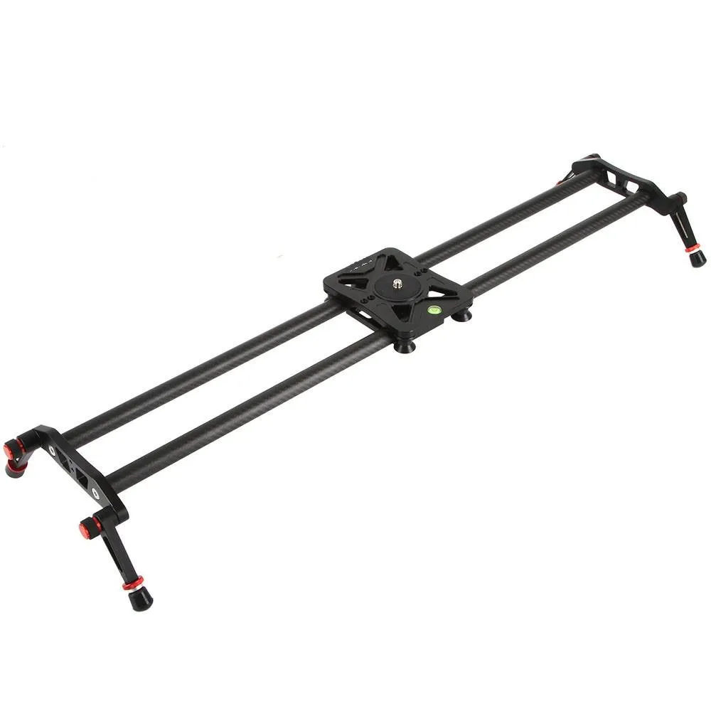 Freeshipping VC-80 80 cm Fibra de Carbono 6 Rolamentos DSLR Câmera DV Slider Track Video Stabilizer Dolly Dolly para vídeo DSLR Camcorder