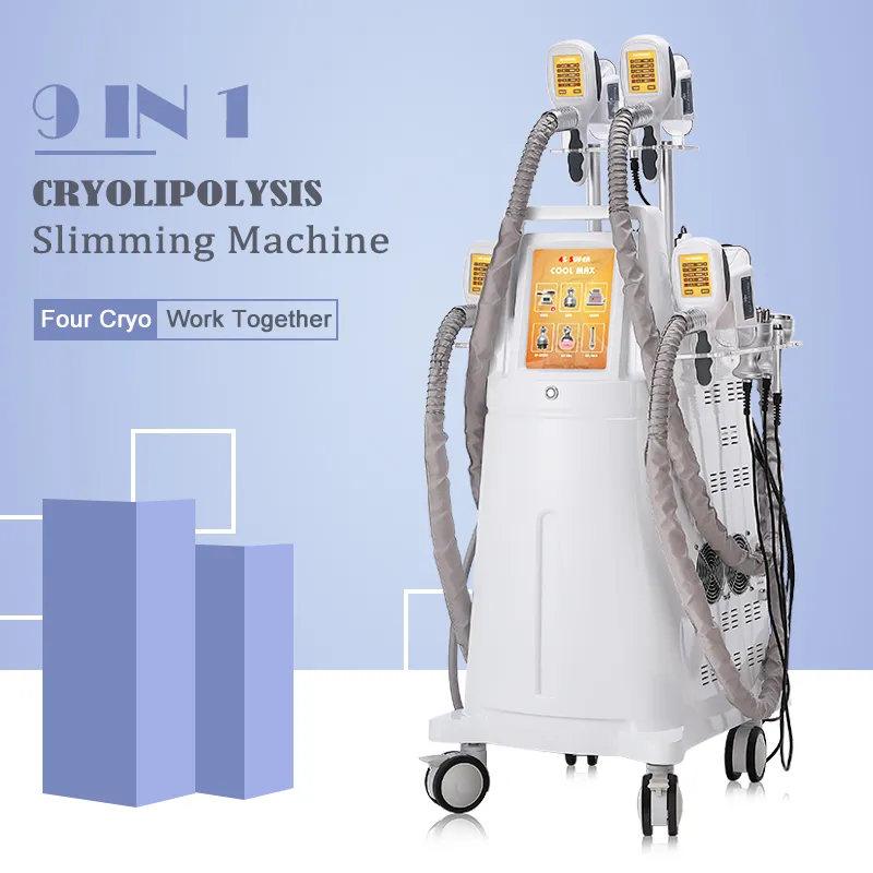 Cryolipolysis Machine 4 Cryo ручки работают вместе Cryolipolyse Criolipolisis Fat Freezing Cody Slimm