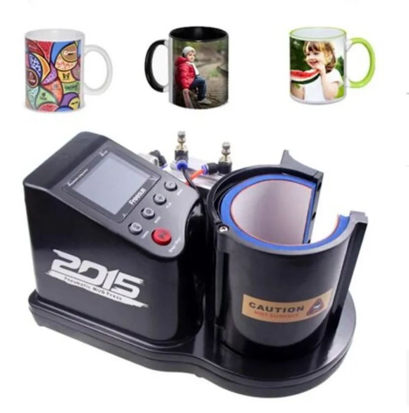 Livraison gratuite tasse personnalisée imprimante pneumatique automatique ST-110 Sublimation tasse presse à chaud Machine