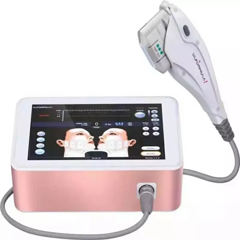Novo modelo portátil Uso Doméstico Mini HIFU remoção do enrugamento da face Skin Care Focused Ultrasound HIFU de Máquina Elevador Máquina da remoção do enrugamento