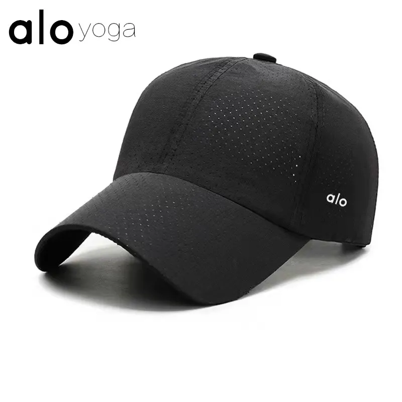 Alo Yoga Hats Men's And Women's Baseball Caps Fashion Quick-drying Fabric  Sun Hat Caps Beach Outdoor Sports Solid Color Shade