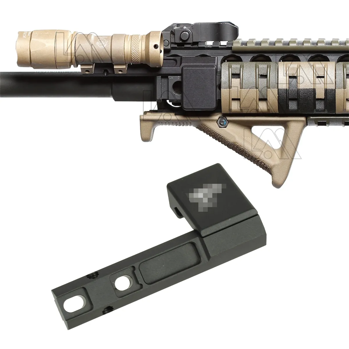 Scout Light Offset Mount per Surefire M300 M600 M300V Serie montate su Picatinny Weaver Rail