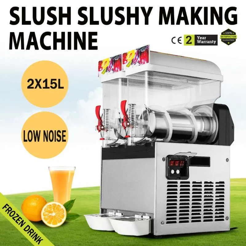 Slushy Commercial Machine 30L Drink Machine Commercial Slushy Maker Ice Slushies pour Supermarchés Cafés Restaurants