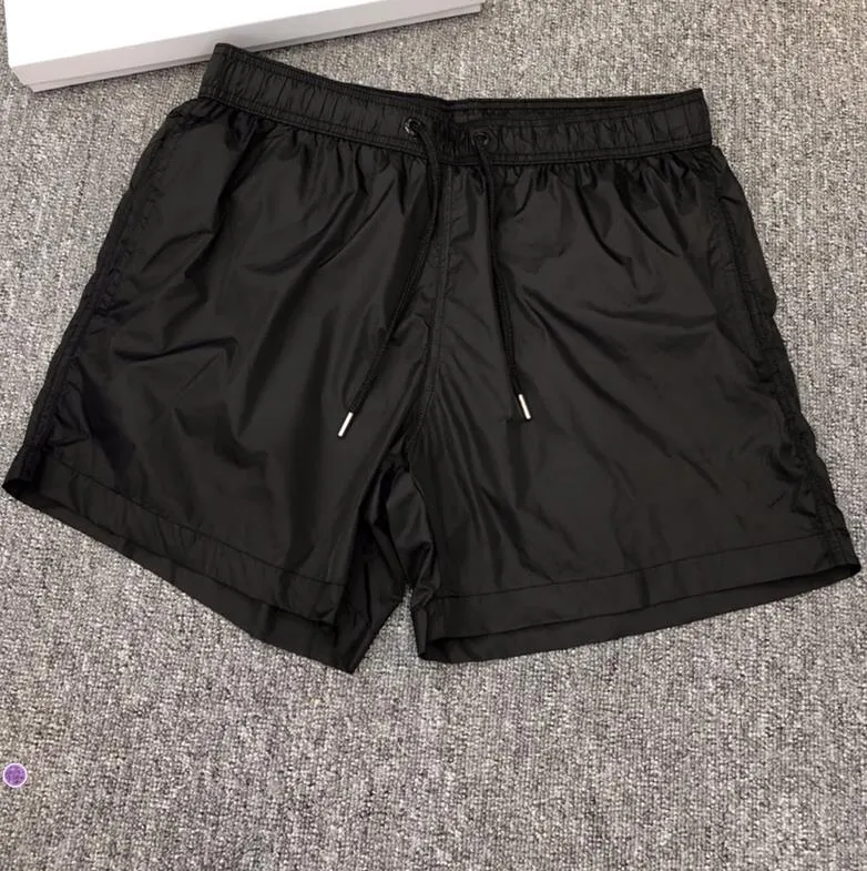 Zomer Heren Nylon Zwemshorts Modeontwerper Heren Zijzakken Zwemkleding Jongen Ritssluiting Achterzak Tonaal Trekkoord Korte Broek