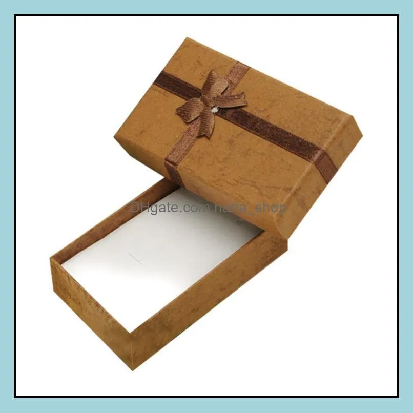 Multi-Color 8 X 5 X 2.5cm Jewelry Ring Earring Watch Necklace Small Large Carton Present Suqare Gift Box Case