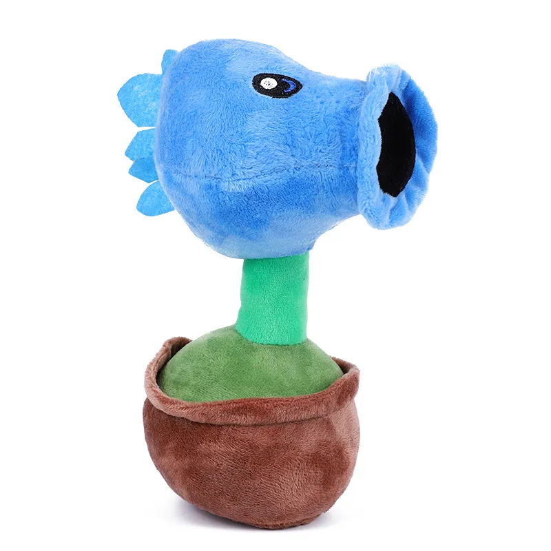 20cm Plants Vs Zombies Plush Stuffed Toys PVZ Zombies Flower Pot Plants