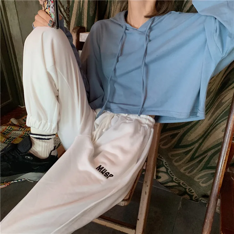 Baggy Loose Pants For Women Wide Leg Hip Hop Streetwear Joggers With  Oversized Preppy Sweatpants In White Plus Size Available 201109 From Mu03,  $11.8