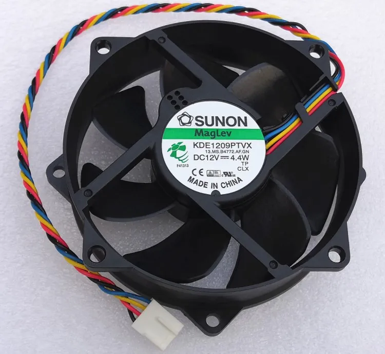 Nouveau ventilateur de refroidissement de boîtier CPU d'origine pour Sunon Maglev rond KDE1209PTVX 4 4W 4 broches DC 12V testé
