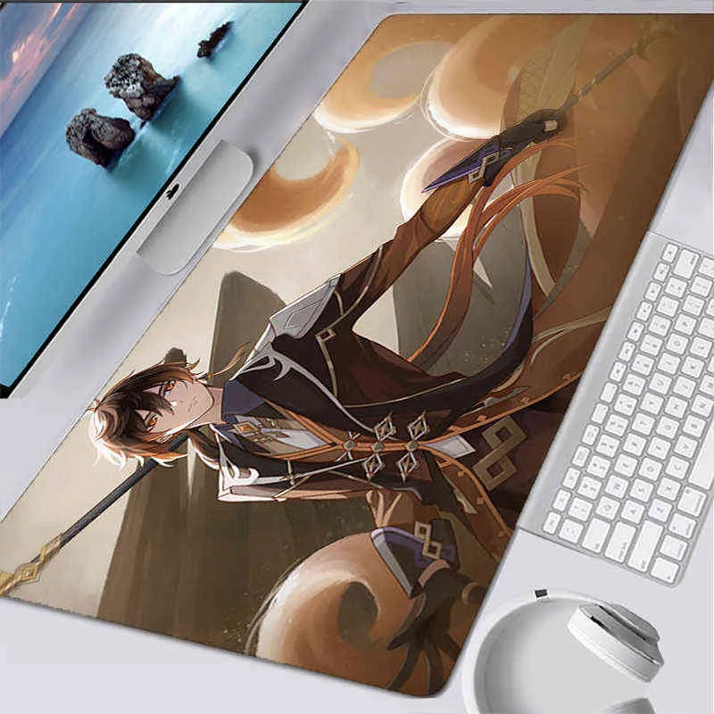 Genshin Impact Mouse pad mini speed For e-sports players only 400X900 Professional Computer Keyboard AMD desk Mat xxl mousepad