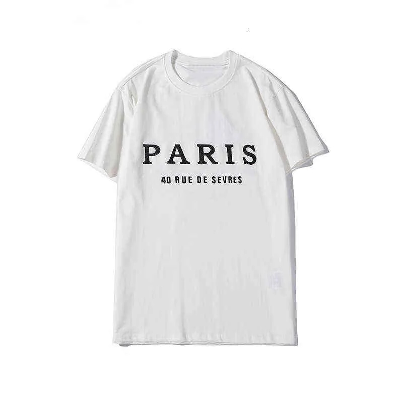 SS Mens Designer T-Shirt Mode Paris Männer Frauen Paare lässige T-Shirt Schwarze weiße Stylisten Shirts Größe S-XXL