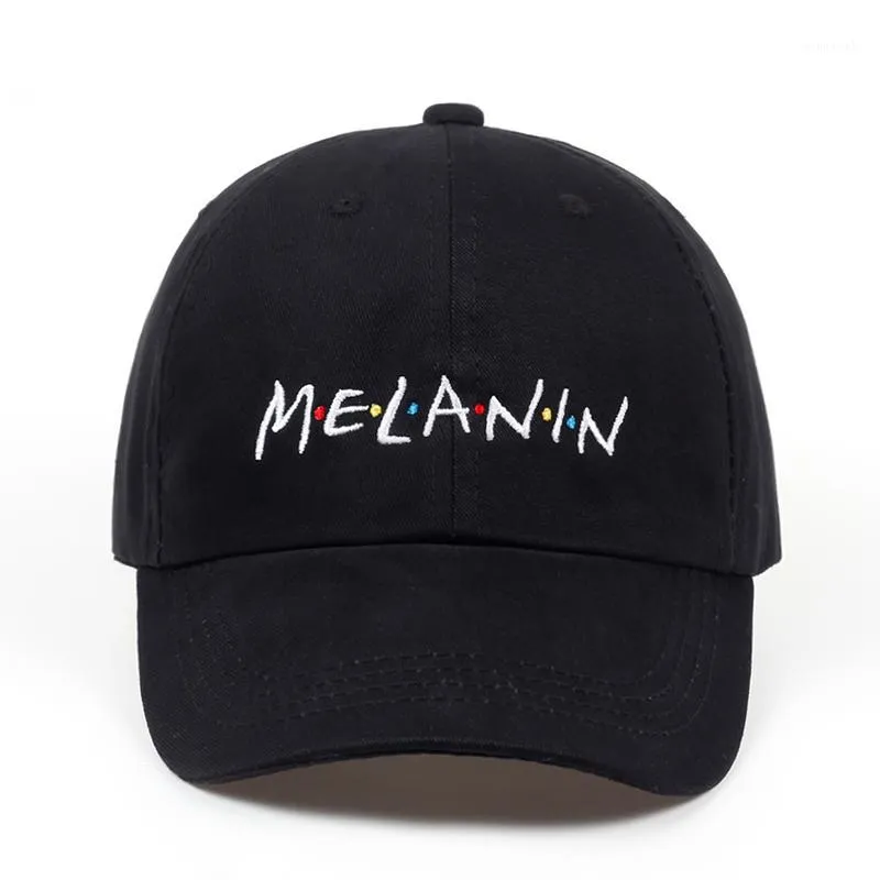 2018 ny unisex mode pappa hatt melanin broderi justerbar bomull baseball keps kvinnor sol hattar män casual caps grossist1