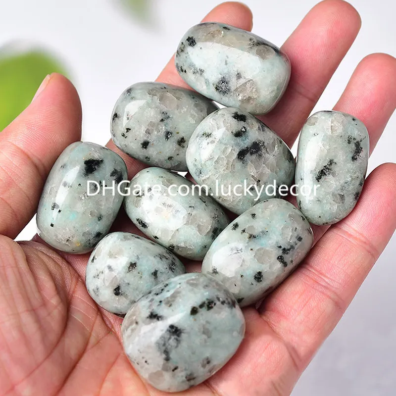 Gemstone Tumblestones Ambachten 20-30mm Freeform Gepolijst Quartz Crystal Healing Chakra Tuimelde Natuurlijke Kiwi Sesame Jasper Rock Vastu Stone Meditation Decoration