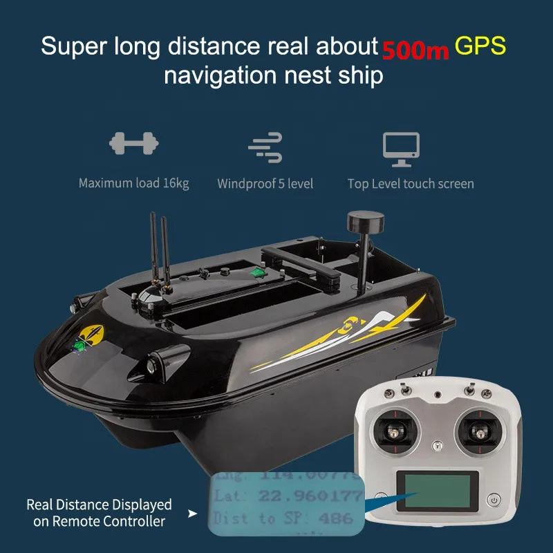 Sea Fishing Bait Electric Boat Motor With GPS Auto Navigation, 3 Hulls, 4  Boays, 8kg Loading, 500M RC Distance, And Nesting Toy From Toyrus2020,  $1,056.44