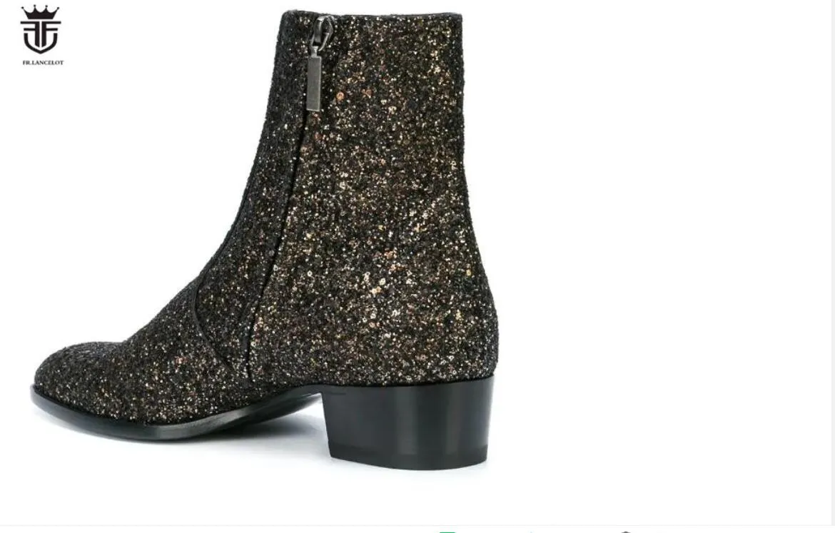 Mens clearance sequin boots