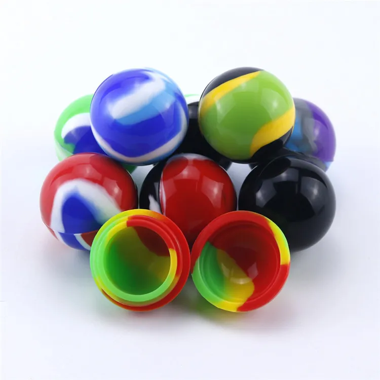 Container Jars Dabs wax containers 2ml 5ml 6ml 7ml 10ml dry herb FDA Silicone Box Vaporizer for oil Ball