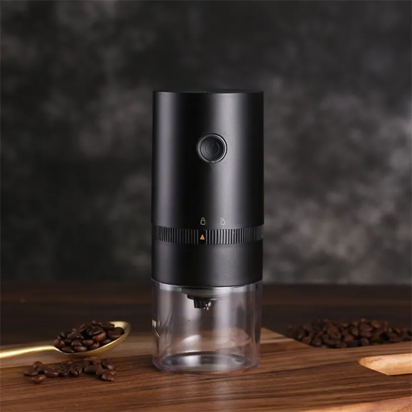 Electric Coffee Grinder Cafe Grass Nuts Beans Machine TYPE-C USB Charge Profession Ceramic Grinding Core 220217