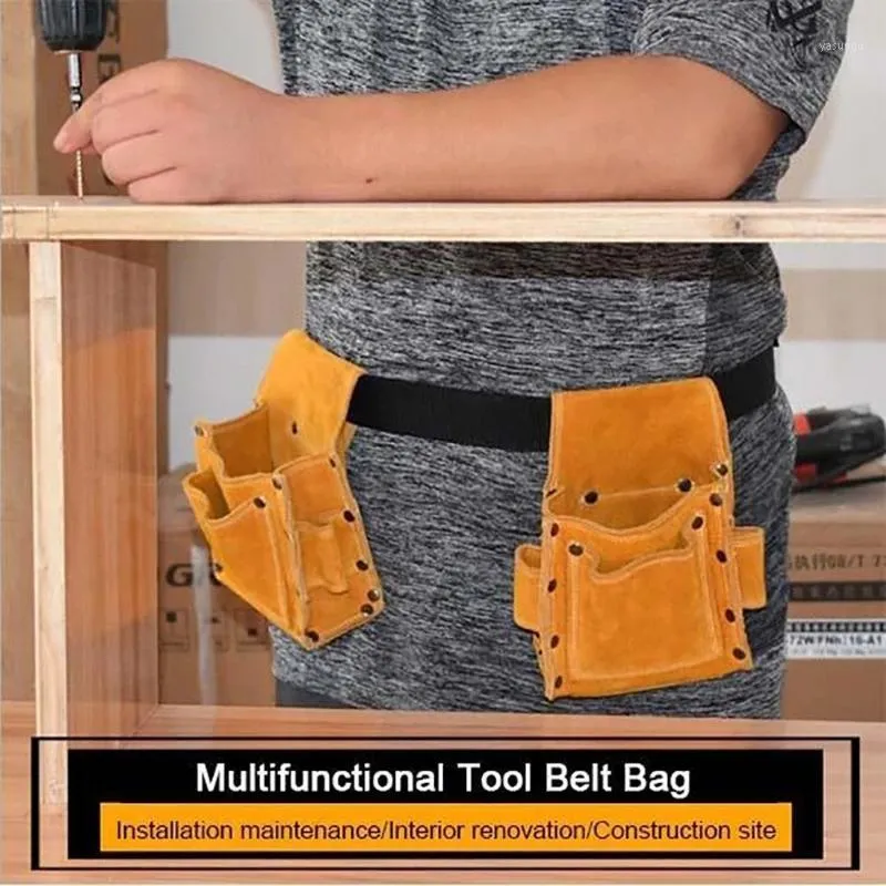 Sacs de rangement électricien taille outil ceinture pochette sac utile multi-fonction perceuse clous électrique 4.24