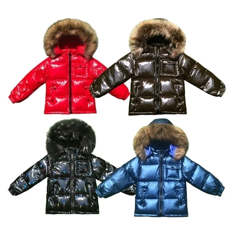 Children's down jackets boys and girls thick coats 2-10 years old LJ201017